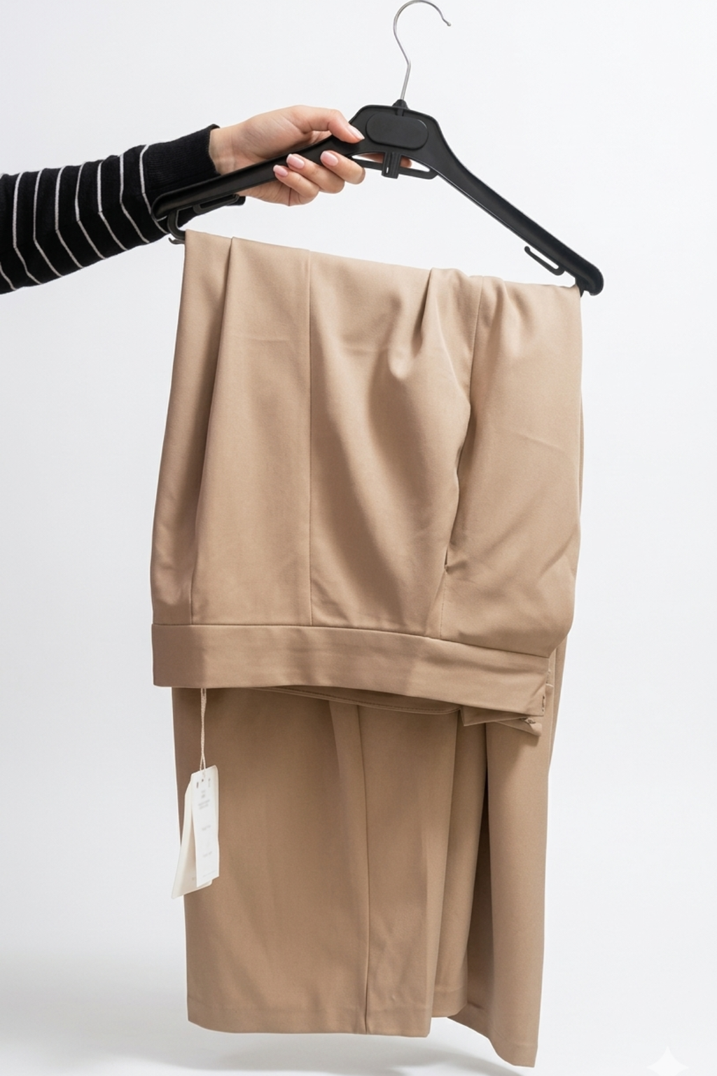 Pantalon Femme - Large Taille Haute Drapé