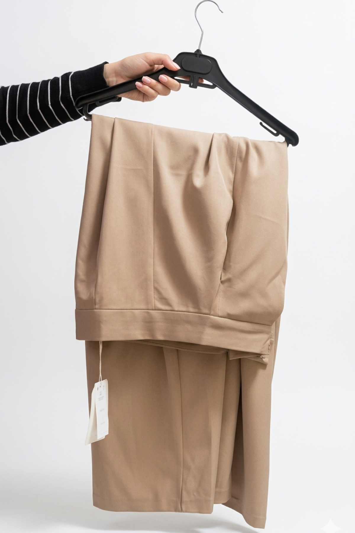 Pantalon Femme - Large Taille Haute Drapé