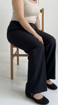 Pantalon Large Taille Haute – Style Élégant